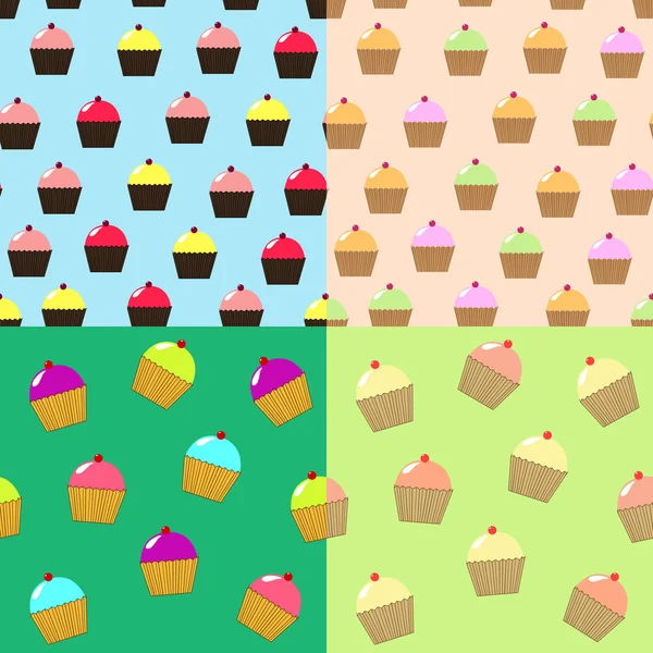 Cupcakes — Stock Vector