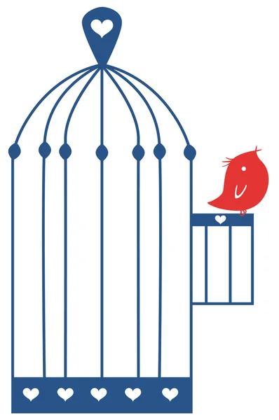 Birdcage — Stockový vektor