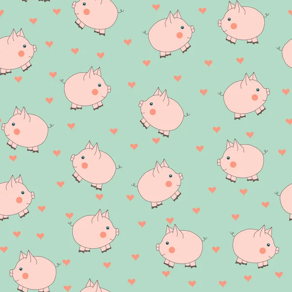 Piggy sans couture — Image vectorielle