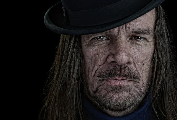 Homme dans un chapeau Bowler — Photo