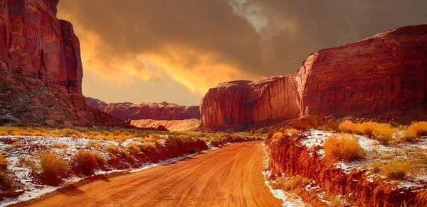 Monument valley In Winter — Stock Photo, Image