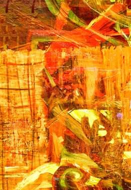 Soyut yağlı boya resim