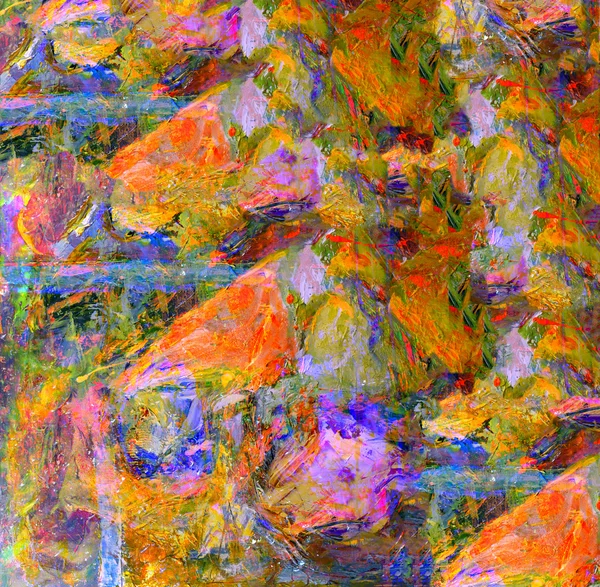 Abstract Oil On Canvas — Stock Photo, Image