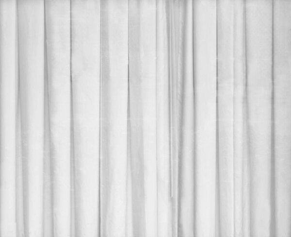 Beautiful White Curtains Closed Store Window Royalty Free Stock Images