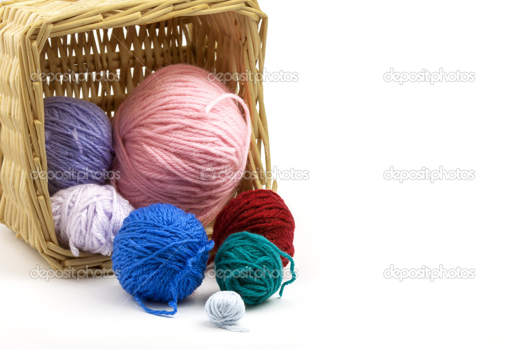 Colorful thread basket