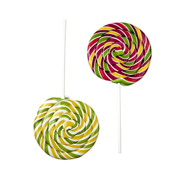 Two opposite lollipops — Stok fotoğraf
