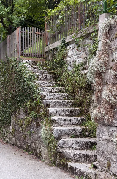 Старая каменная лестница — стоковое фото
