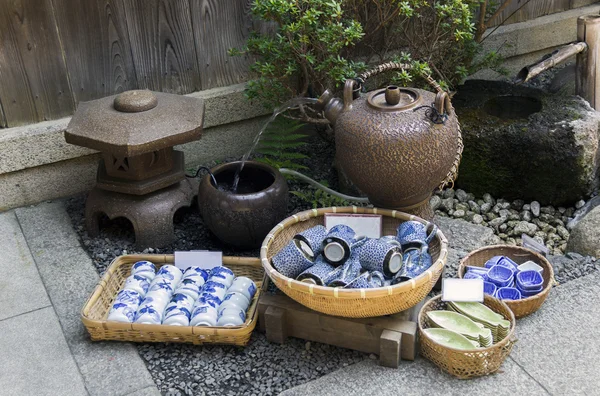 Japanese pottery for sale — Stock Photo, Image
