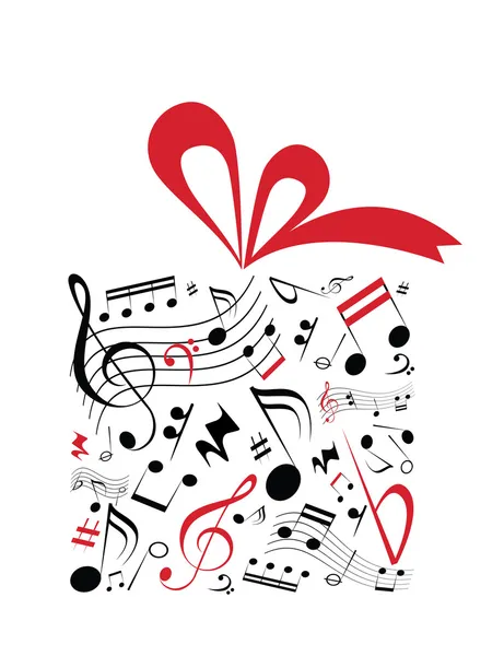 Regalo musical — Vector de stock