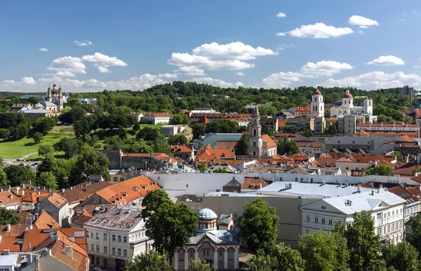 Wileńskiego Starego miasta panorama — Zdjęcie stockowe