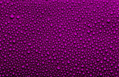 Velvet violet colored rain drops background, water droplet texture
