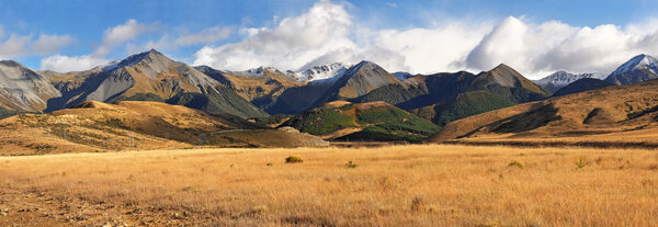 Осенние цвета Кентербери, Новая Зеландия
