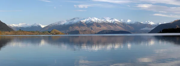 Lago Wanaka Panorama, Otago Nova Zelândia — Fotografia de Stock