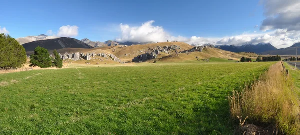 Castle hill stanice panorama, Nový Zéland — Stock fotografie
