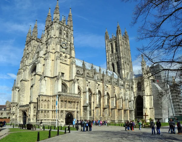 Inglaterra - Catedral de Cantuária na primavera — Fotografia de Stock