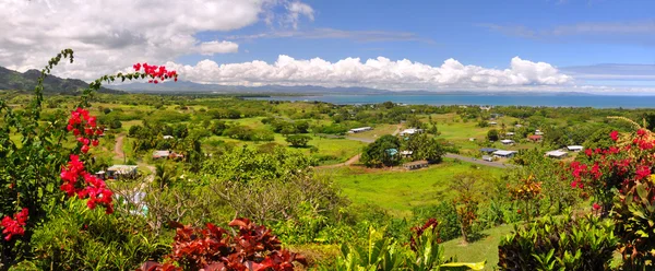 Панорама западного побережья Фиджи . — стоковое фото
