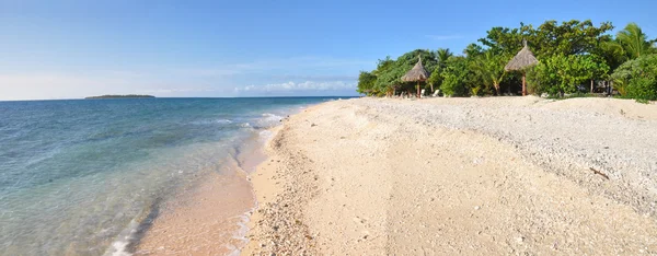 Panorama de praia mar sul island, fiji. — Fotografia de Stock