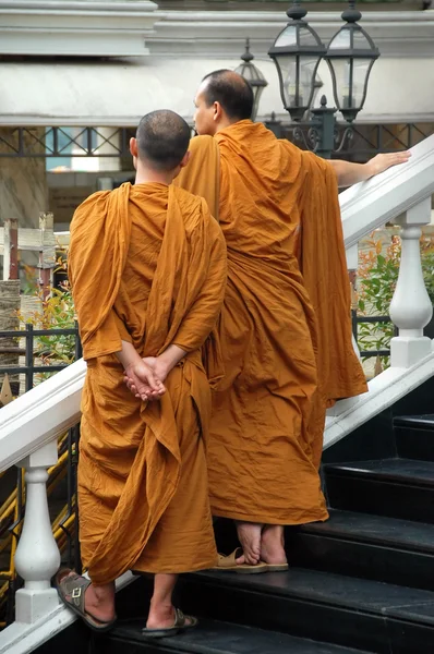Buddhist Monks & Songkran festival in Bangkok, Thailand — Stock Photo, Image