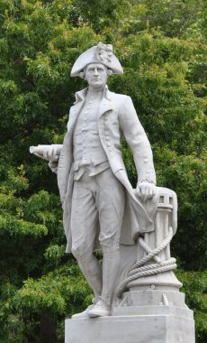 Christchurch, Yeni Zelanda - Kaptan james cook heykeli