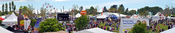 Fair Ground Panorama at the 2012 Canterbury A&P Show. — Stock Photo, Image