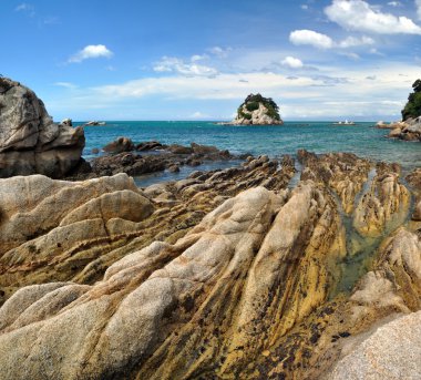 kaiteriteri kaya - abel tasman Ulusal Parkı, Yeni Zelanda