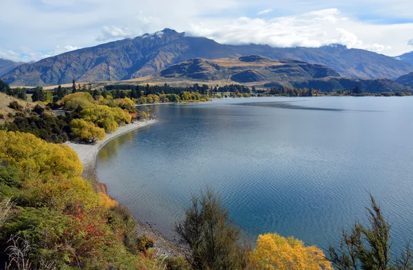 Glendhu Bay in Autumn, Otago New Zealand — Stock Photo, Image