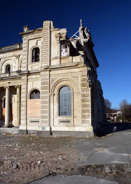 Christchurch katholische Kathedrale Nordwest Ecke Reparaturen — Stockfoto