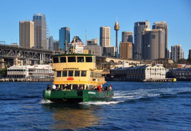Sydney, Australia - July 03 2011: Ferry boat on Sydney Harbour &