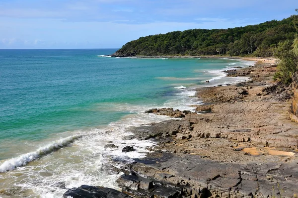 Roccia affiorante nel Parco Nazionale di Noosa Queensland Australia . — Foto Stock