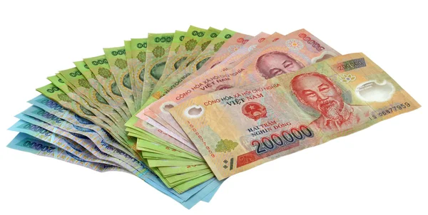 Vietnam měny dong poznámky peníze. — Stock fotografie