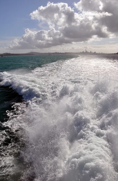 Auckland City & Harbour Ferry View, Nouvelle-Zélande — Photo