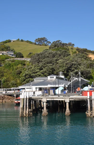 Waiheke island ferry wharf, auckland, Nový Zéland — Stock fotografie