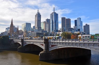 Melbourne City from South Bank. clipart