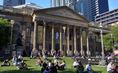 şehir merkezinde inşa tarihi victoria Eyalet Kütüphanesi melbourne