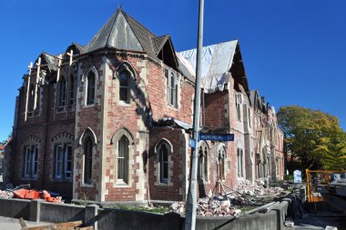 Christchurch deprem - eski kız yüksek okul binası