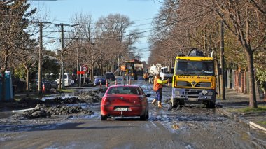 Christchurch depremler - geri çekilme yolu tamir
