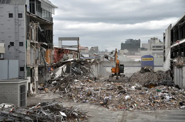 Christchurch Earthquake - Southern CBD Destroyed — Stock Photo, Image