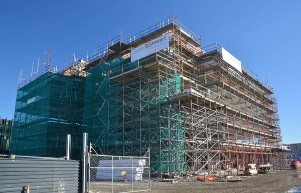 Nuevo detalle de bloque de oficina de Lincoln Road, Christchurch Reconstruir . — Foto de Stock