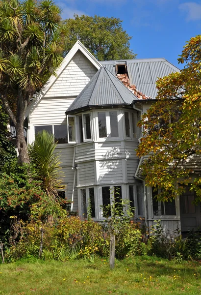 Christchurch erbeben - wood lane house — Stockfoto