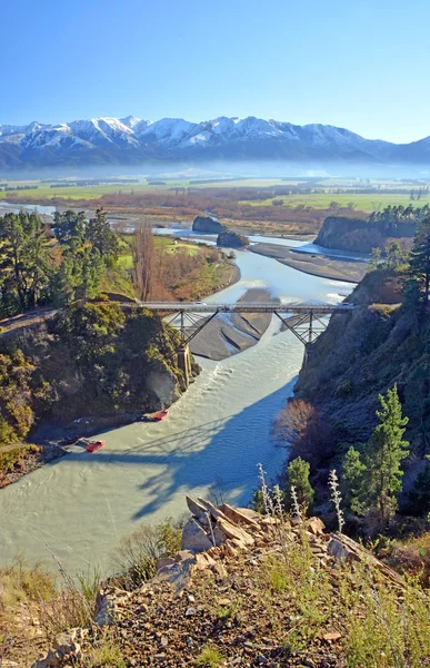 Rivière Waiau à Flood, Canterbury — Photo