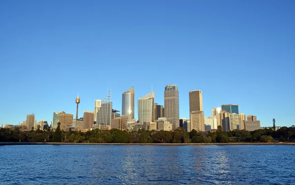 Sydney City Skyline desde el punto Macquaries, Australia — Foto de Stock