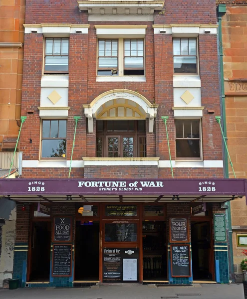 Fortune of War - El pub y restaurante más antiguo de Sídney . — Foto de Stock