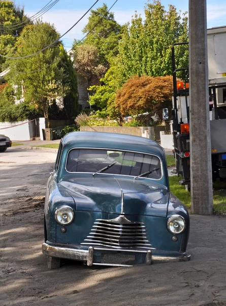 Earthquake Vintage Car Sea Liquifaction Christchurch New Zealand — Photo