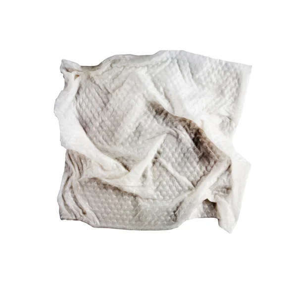 Wet crumpled napkin. — Stock Photo, Image