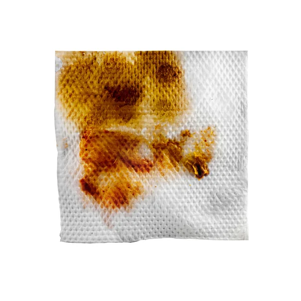 Dirty napkin. — Stock Photo, Image