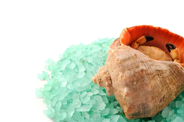 Sea salt granulat. — Stockfoto