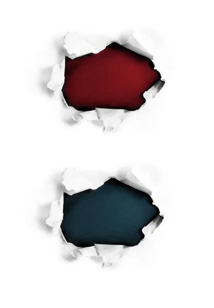 Kağıt deliklerini.