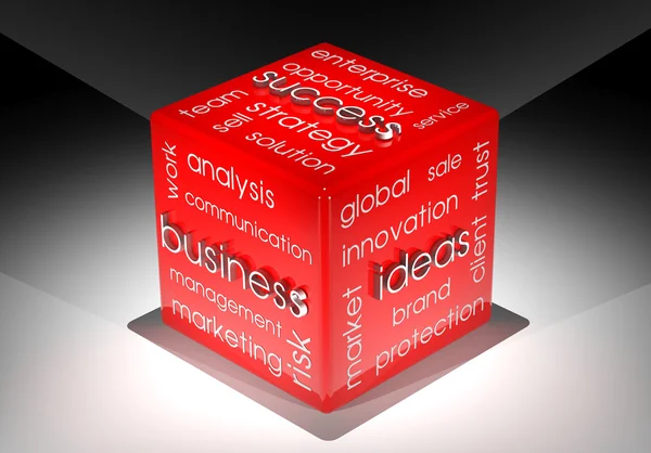 Business cube — Stock Photo, Image