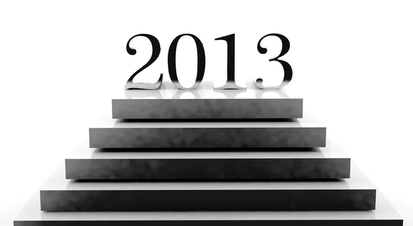 New year 2013 on a podium — Stock Photo, Image