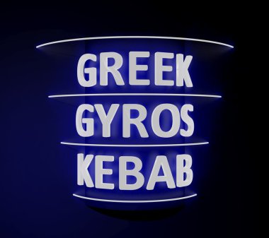 Yunan döner kebap işareti